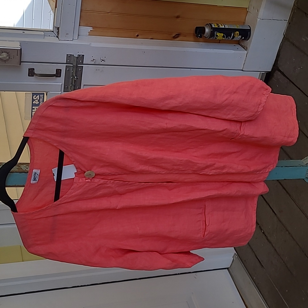Heaven Linen Single-button jacket / shirt / cardigan?  NWT